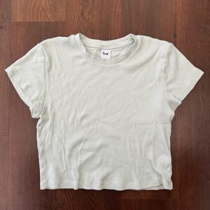Aritzia TNA Cropped T shirt in mint